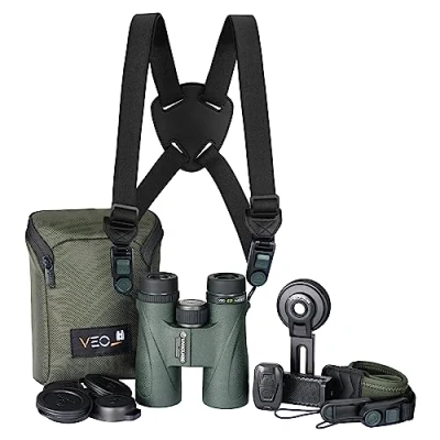 Imagen de Vanguard Veo ED 8420BDL Kit de Prismáticos 8x42 con arnés y adaptador móvil