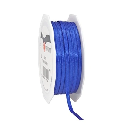 Imagen de Präsent Azul Real, 55 Yardas para Envolver, 0.12 Pulgadas de Ancho, decoración y Manualidades, Cinta Decorativa Regalos, Cada ocasión, Poliéster, Aguamarina, 3mm 50m, 50