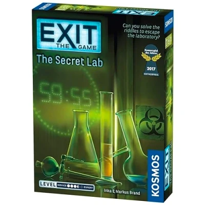 Imagen de Thames &amp; Kosmos EXIT: The Secret Lab Level: 3/5 Unique Escape Room Game 1 4 Players Puzzle Solving Strategy Board Games for Adults Kids, Ages 12+ 692742