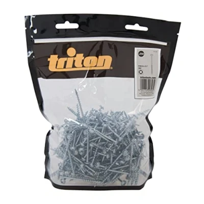 Imagen de Triton 731129 Tornillos Galvanizados con Cabeza de Arandela y Rosca Gruesa, Multicolor, 8 x 2 1/2 inch, Set 250 Piezas