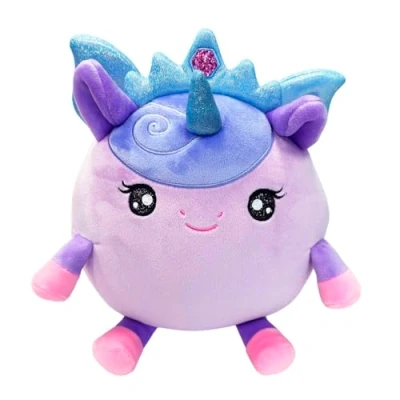 Imagen de SquishPets Medium Peluche GALUPY Rainbow Unicorn Aria, Unicornio 19cm con alas, Corona y Cuerno de Purpurina, para abrazar Jugar
