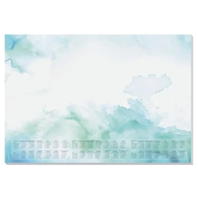 Imagen de SIGEL HO314 Soporte de papel, calendario 3 años y semana, diseño watercolor sea, A2 (59,5 x 41 cm), azul/vgert, 30 hojas
