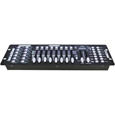 Imagen de NLIGHTING® Centralita DMX 512 192 canales Mezclador controlador Control de luz, Consola luces Efectos DJ DMX, cabezales móviles, Beam, PAR LED, discoteca, escenario, teatro y espectáculo