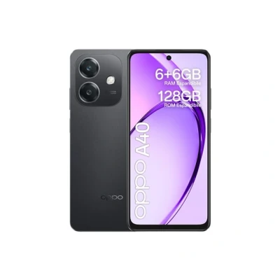 Imagen de Móvil OPPO A40, Sparkle Black, 128 GB, 6 GB RAM, 6.72&quot; LCD HD+ 90Hz, Qualcomm® Snapdragon® 6s 4G Gen1, 5100 mAh, Android