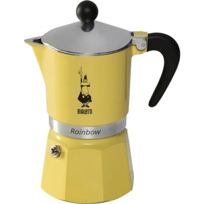 Imagen de Bialetti Cafetera Italiana 29583 Amarillo Aluminio 140 ml