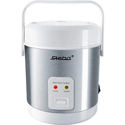 Imagen de Steba mini olla arrocera con capacidad de 0,9 litros, tapa interior revestimiento antiadherente, incl. cuchara y taza medidora. RK 4 M.