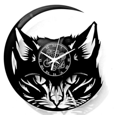 Imagen de Instant Karma Clocks Reloj de Pared Gato Amante los Gatos Mascotas Decoración del hogar Idea Regalo, estilo 02