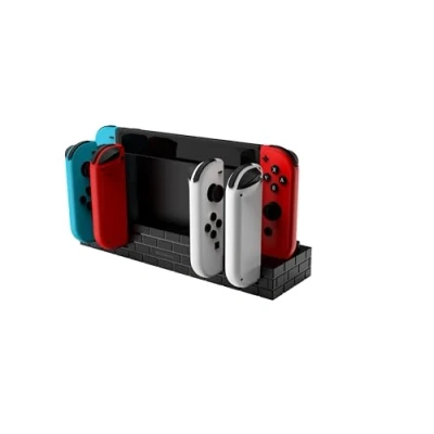 Imagen de Base De Carga Para 4 Mandos Egogear Joy con + Almacenaje 8 Juegos Nintendo Switch
