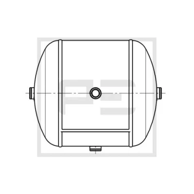 Imagen de PETERS ENNEPETAL 106.511 80A Depósito de aire, sistema aire comprimido 20L