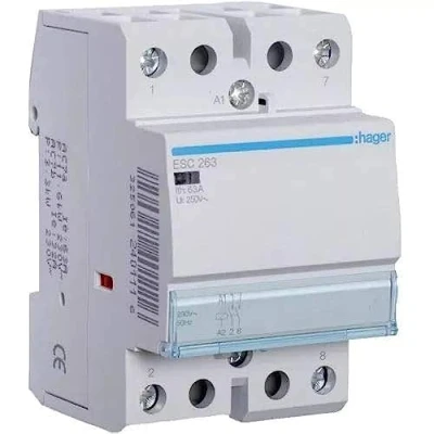Imagen de Hager ESC263 Contactor, 63A, 2NA, 230V