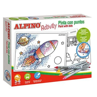 Imagen de Juego alpino didactico activity pinta con puntos
