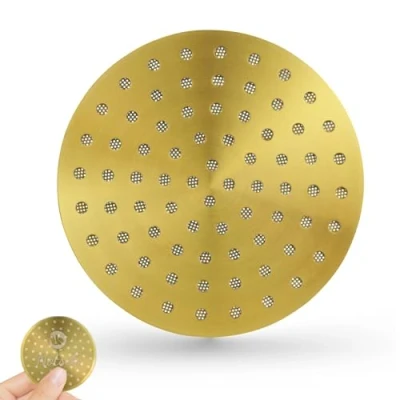 Imagen de NOTSEK Puck Screen Colador para café expreso (54 mm, 0,8 mm de grosor, con revestimiento titanio, acero inoxidable 304, portafiltros 54 dorado)
