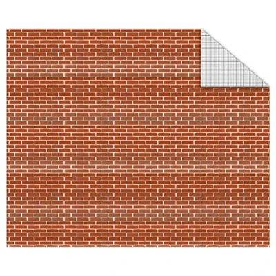 Imagen de Ursus 11404603F Cartulinas fotográficas para maquetas y casas de papel, ladrillos, DIN A4, 300 g/m², 10 hojas, papel manualidades impreso por ambos lados, cartón celulosa fresca obras