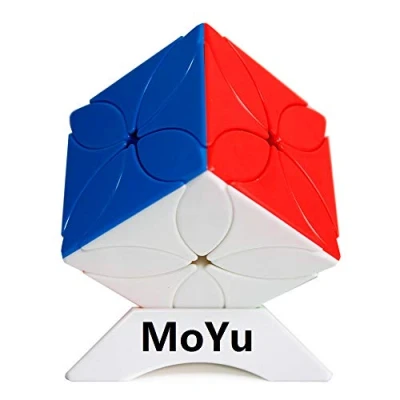 Imagen de OJIN MoYu MOFANGJIAOSHI Cubing Classroom MFJS Meilong Four Leaf Clover Cube Twisty Puzzle Rompecabezas con un trípode de Cubo (Sin Etiqueta)