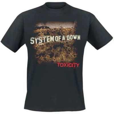 Imagen de System Of A Down Toxicity Hombre Camiseta Negro L 100% algodón Vorne Bedruckt Regular
