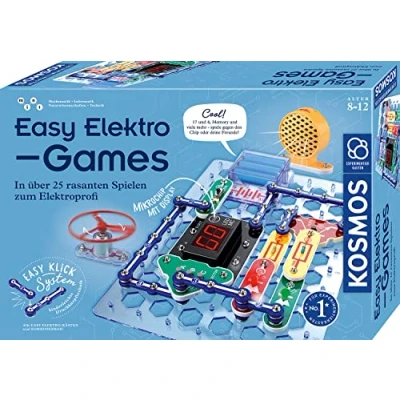 Imagen de KOSMOS 620998 Easy Elektro Juegos de Aprendizaje circuitos eléctricos al programar minijuegos, Caja experimentos para ingeniería eléctrica, niños 8 a 12 años