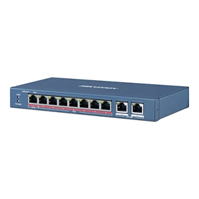 Imagen de Hikvision Digital Technology DS 3E0310HP E Interruptor de Red No administrado Fast Ethernet (10/100) Energía (PoE) Azul