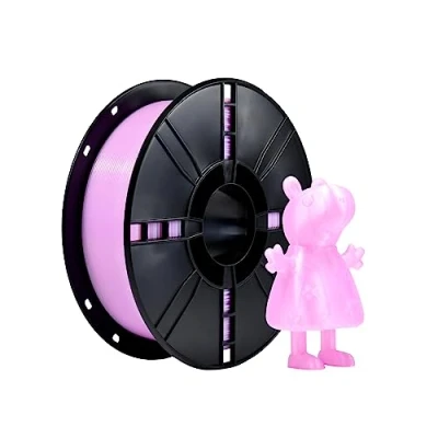 Imagen de Pla Plus (Pla+) Filamento 3d De 1,75 mm, Plus, PrecisióN Dimensional +/ 0,02 Bobina 1 Kg (2,2 Lbs) ImpresióN Para Impresora 3d, Color Violeta Transparente