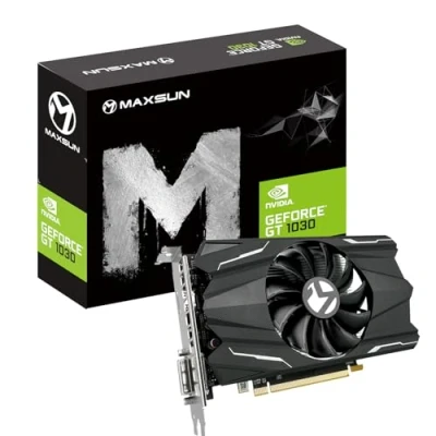 Imagen de Tarjeta Grafica MAXSUN Nvidia GEFORCE GT 1030 gráfica GPU Mini ITX (GT1030 HDMI, DVI D 4 GB, GDDR4, 64 bit, 4096 x 2160 4K Pixeles, PCI Express 3.0)