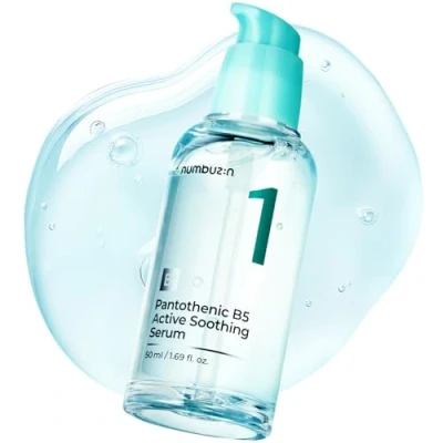 Imagen de numbuzin Suero calmante activo pantoténico B5 n.º 1 facial ligero, control del exceso de grasa, para el acné, ácido pantoténico, cuidado la piel coreano 1,69 onzas líquidas