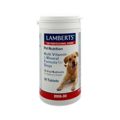Imagen de Lamberts Pet Nutrition para Perros, Combinación de Multivitaminas 90 Tabletas
