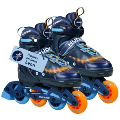 Imagen de HUDORA Patines de ruedas Mia / Leon para niños adolescentes y adultos en diferentes tallas colores ajustables 4 cómodos elegantes