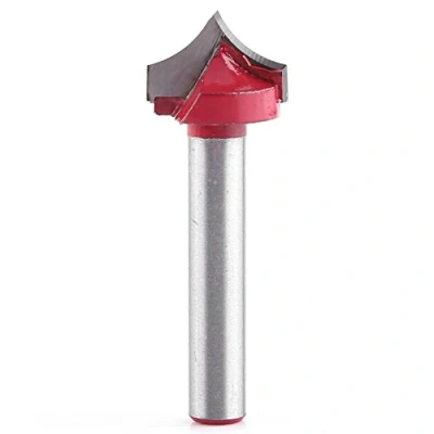 Imagen de Akozon Fresa de Ranuras en V CNC, 3D Cortador Bisel para Carpintería Color Rojo caña Grabado fresadora Madera Herramienta(12MM)