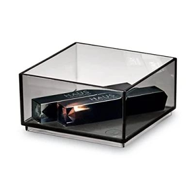 Imagen de iDesign Signature Series cajones, Maquillaje de la colección Exclusiva Sarah Tanno, Organizador plástico combinable para cosméticos, Gris, 10,2 x 5 cm