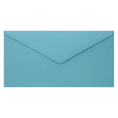 Imagen de Netuno 100 sobres, color azul, DIN largo, 110 x 220 mm, g, Woodstock Azzurro, bonitos sobres para Pascua, bodas, cumpleaños, Navidad, bautizos, invitaciones, tarjetas de felicitación,