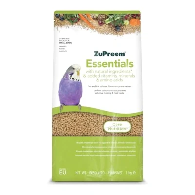 Imagen de Zupreem Essentials Alimento para Aves de Compañía Ingredientes Naturales Pienso Pájaros Indicado Periquitos, Periquitos Australianos, Loros Pequeños y Otros 1 kg