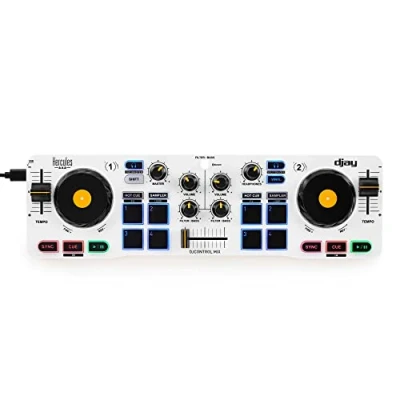 Imagen de Hercules DJControl Mix Controladora DJ Bluetooth de 2 pistas para móviles