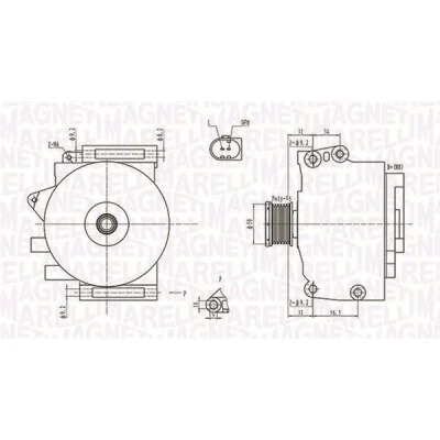 Imagen de MAGNETI MARELLI 063731764010 Alternador 12V 200A MERCEDES BENZ: Clase E Berlina, S T modell