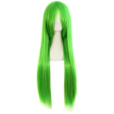 Imagen de MapofBeauty 80cm/ 31 pulgada largo lacio seorita anime traje Pelucas (verde)