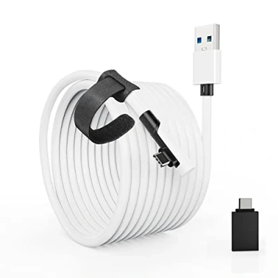 Imagen de Cable de Enlace Tiergrade 6M Compatible con Quest2 / Pico 4, Transferencia Datos PC Alta Velocidad 5 Gbps, USB3.2 gen1 a USB C Accesorios para Auriculares VR y Juegos