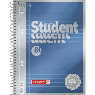 Imagen de Brunnen 1067174 Bloc de notas Student Premium Duo, portada calidad con efecto metálico A5