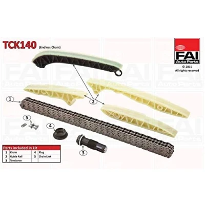 Imagen de FAI AutoParts TCK140 Juego de Cadena distribución sin juntas, ruedas dentadas Dúplex, rodillos MERCEDES BENZ: Sprinter 3.5 T Furgón
