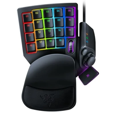 Imagen de Razer Tartarus Pro Teclado de Interruptor Óptico Analógico (Actuación Ajustable, 32 Teclas Programables, 8 Perfiles Alternancia Rápida, Rapid Trigger) Negro