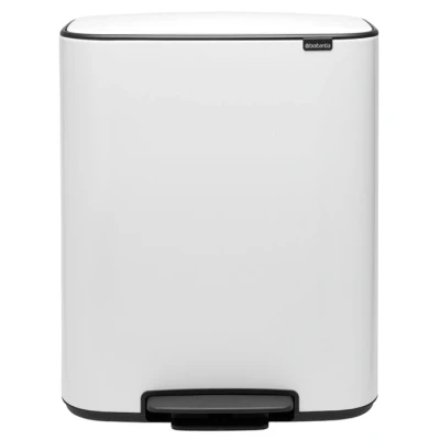 Imagen de Brabantia Bo Cubo de pedal cocina para reciclaje, 2 x 30L, color platinum