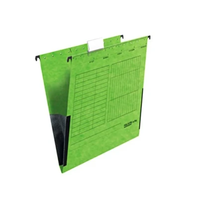 Imagen de Falken 80004435, A4 carpetas colgantes con protectores de bordes, color Verde, Pack of 25
