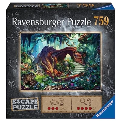 Imagen de Ravensburger Puzzle Escape Room: Dragón, 759 Piezas, para Adultos y Niños 14 años o más, the Room Juego de Mesa, Adultos, Rompecabezas