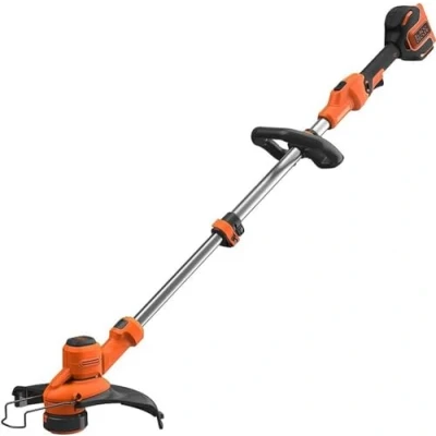Imagen de BLACK+DECKER BCSTA536B XJ, Cortabordes Sin Cable, 36V, 33 cm, E DRIVE Direct Drive, Modo Canteadora, Tubo Telescópico, 2 Mangos, Batería ni Cargador