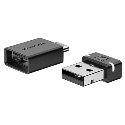 Imagen de Dongle de Bluetooth® Sennheiser BTD 600 Adaptador USB A/USB C con códecs Audio AptX para un Sonido Estable Escucha música, Haz Llamadas y ve vídeos