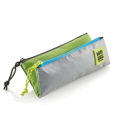 Imagen de Miquelrius Portatodo Doble Compartimento, Estuche Escolar Mini, Cierres Cremalleras de plástico Resistente, Tiradores metálicos, 200 x 90 15 mm, Rider Green