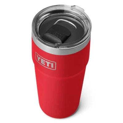 Imagen de YETI Rambler Cup, Vacuum Insulated Stainless Steel Stackable Cup with Magslider Lid, Rescue Red, 20 oz (591 ml)