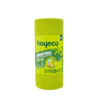 Imagen de Bayeco Cookin&#039;Roll Rollo Bayetas Microfibra 30 uds Semidesechables Rasga y USA 30x22 cm