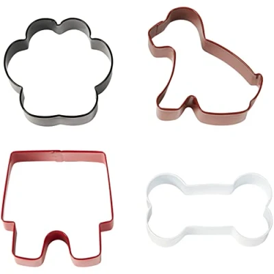 Imagen de Wilton Set de 4 cortadores Galletas con diseño Mascotas