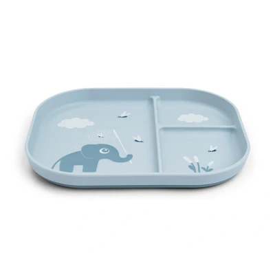 Imagen de Plato Foodie Compartimentos Elphee Blue