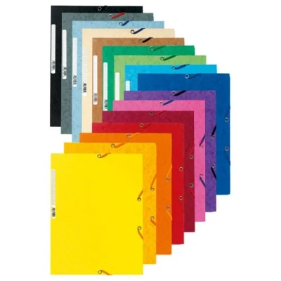 Imagen de Exacompta 55500E Pack de 50 carpetas con goma, A4, multicolor