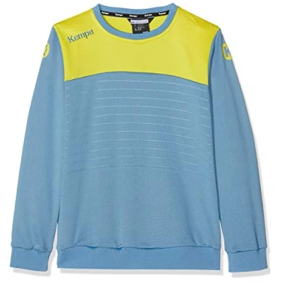 Imagen de Kempa Emotion 2.0 Training Top Sudadera De Entrenamiento Balonmano, Hombre, Dove Azul/Lima Amarillo, 4XL