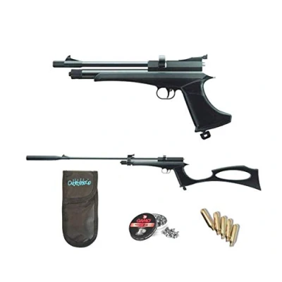 Imagen de Outletdeloci Pack Pistola Escopeta de Aire comprimido Stinger Arma CO2 y balines (perdigones Plomo Cal. 5.5mm)